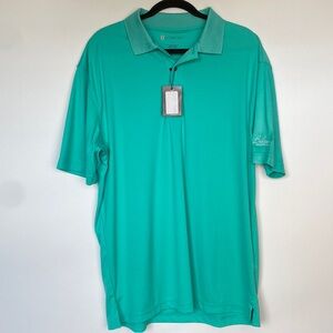 Oxford Golf Men’s Aqua Polo Shirt Size Large